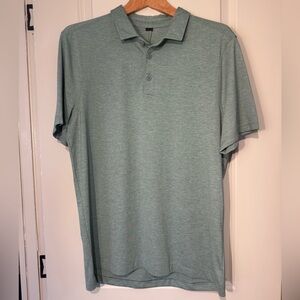 lululemon athletica Men's Polo in Heathered Sage Green